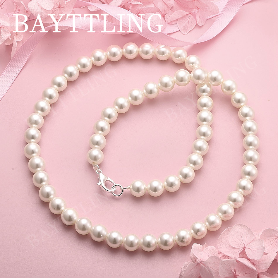 Collier élégant en argent ster - Pearl Trim Chain avis et prix