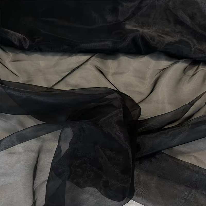 Tissu en organza noir cristal  - Crystal Mesh Fabric avis et prix