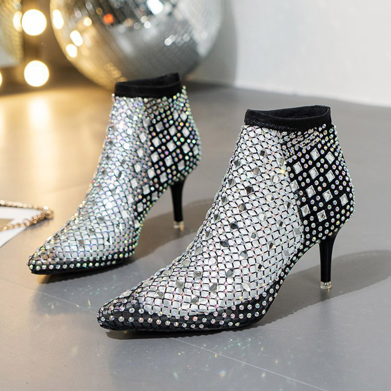 Sandales d'été en maille pour  - Crystal Mesh Fabric avis et prix