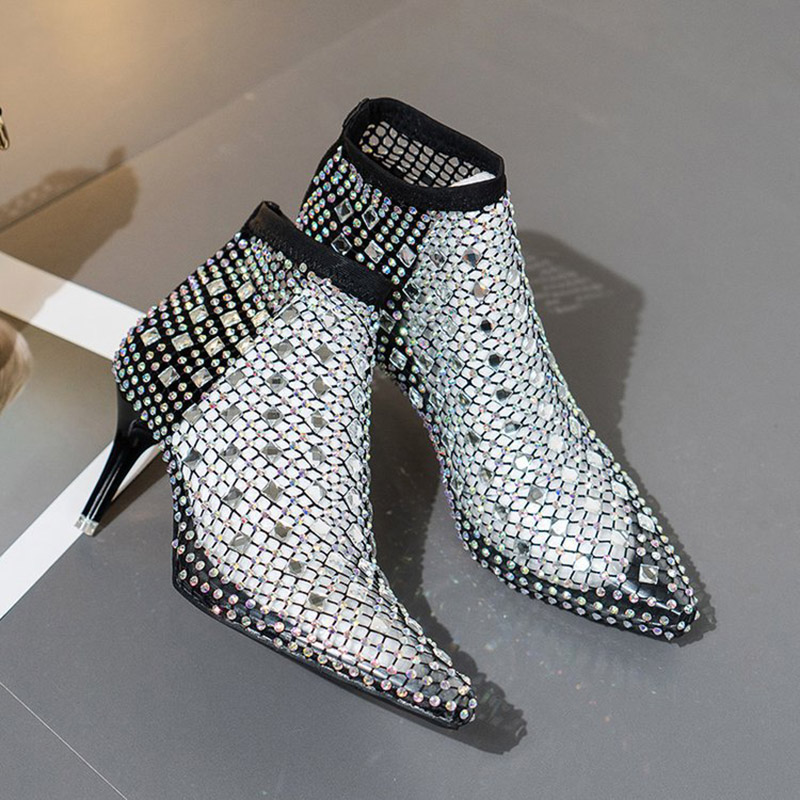 Sandales d'été en maille pour  - Crystal Mesh Fabric avis et prix