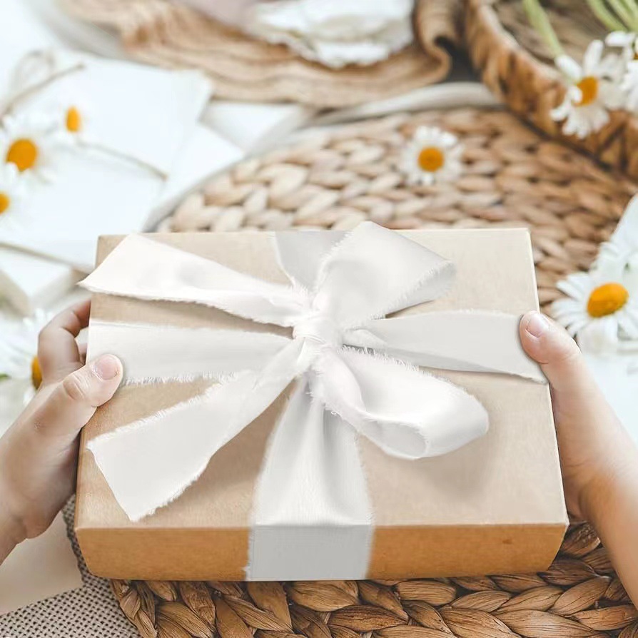 Ruban en soie satinée, 3 roule - Organza Ribbon Spool avis et prix